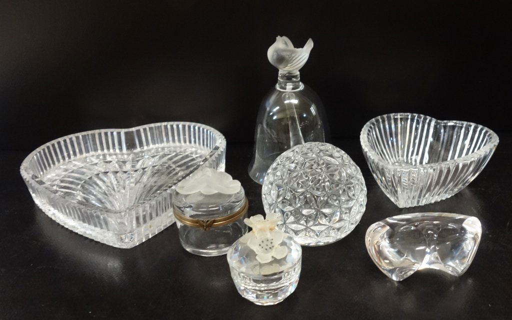 7 piece crystal/glass lot (1 of 7)