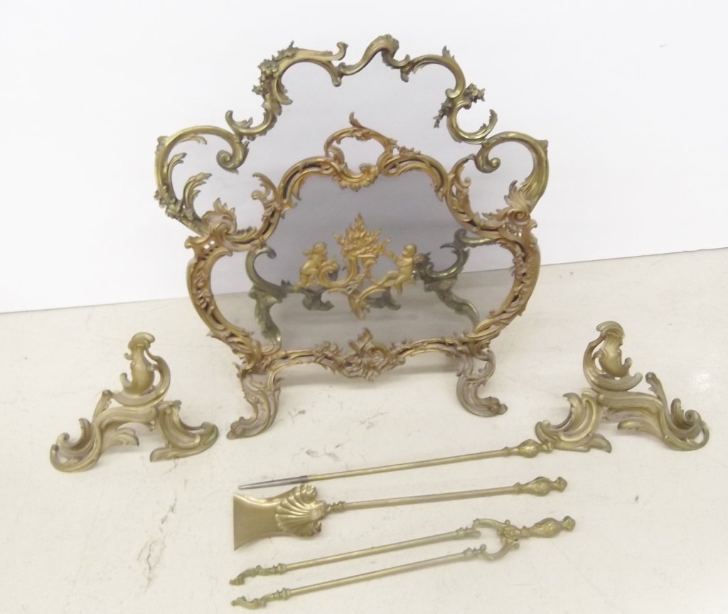 7 piece fireplace set (1 of 5)