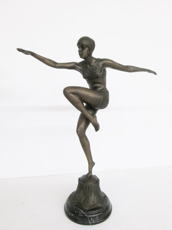 Art Deco bronze by F. Preiss (1 of 5)