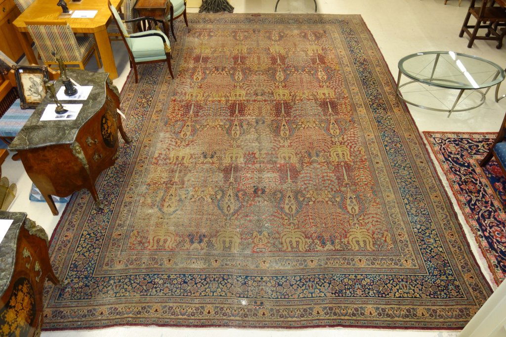 Large handmade Oriental rug signed (1 of 7)