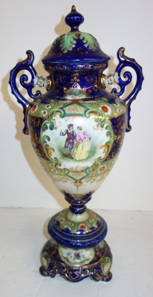 Sevres style urn with figure (1 of 8)