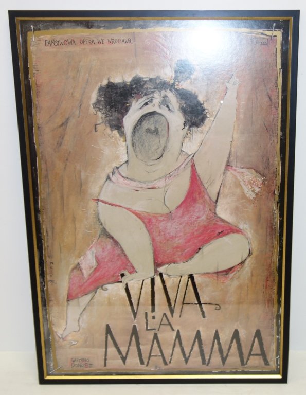 Viva la Mamma opera poster by Gaetano Donizetti (1 of 1)