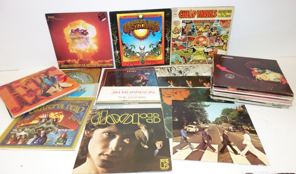 35 assorted rock 'n roll record albums (1 of 7)