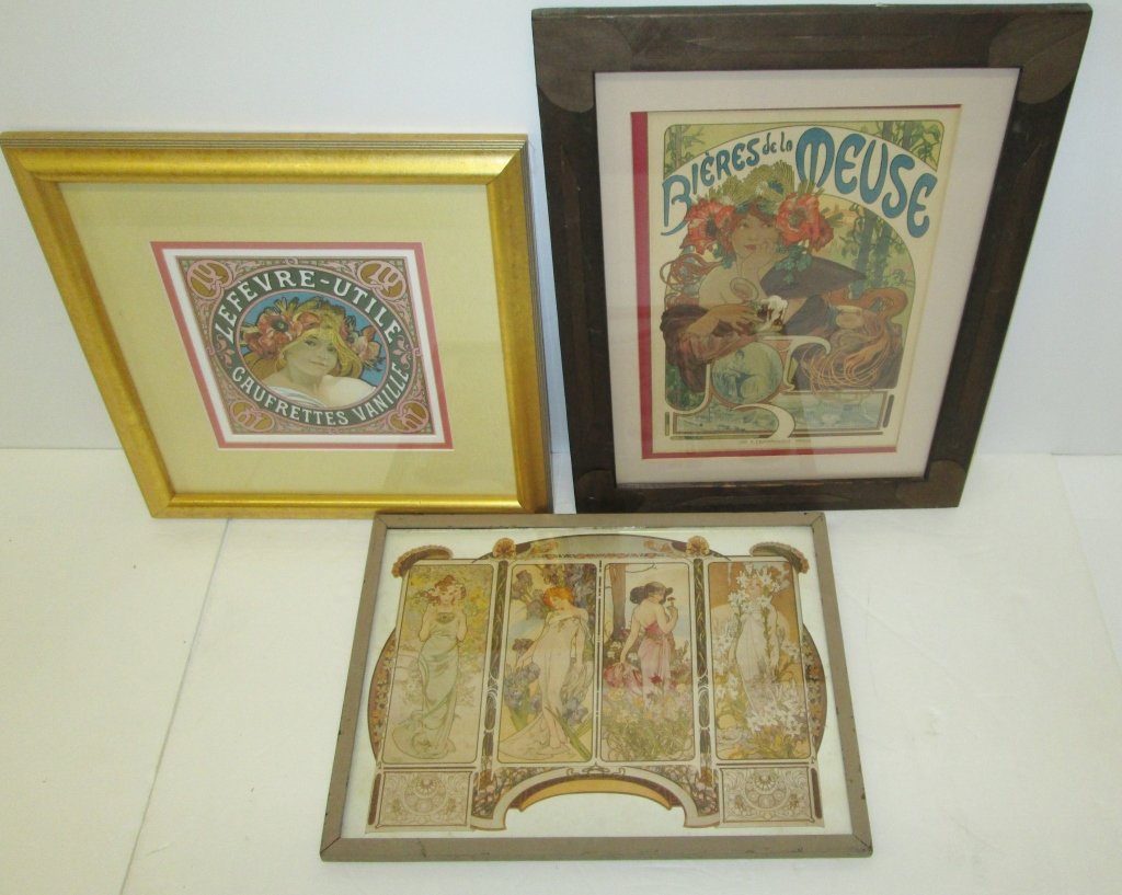 3 Art Nouveau Much prints (1 of 4)