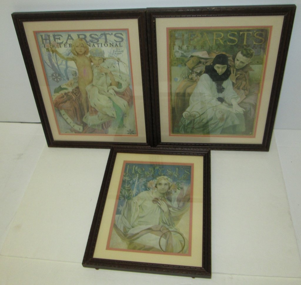 3 Art Nouveau Heart's magazine covers (1 of 6)