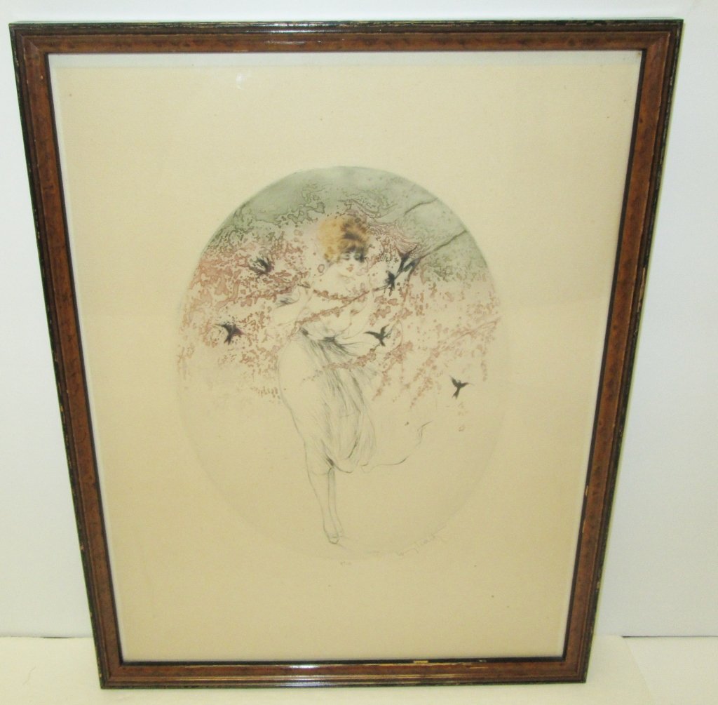 Louis Icart print signed (1 of 3)