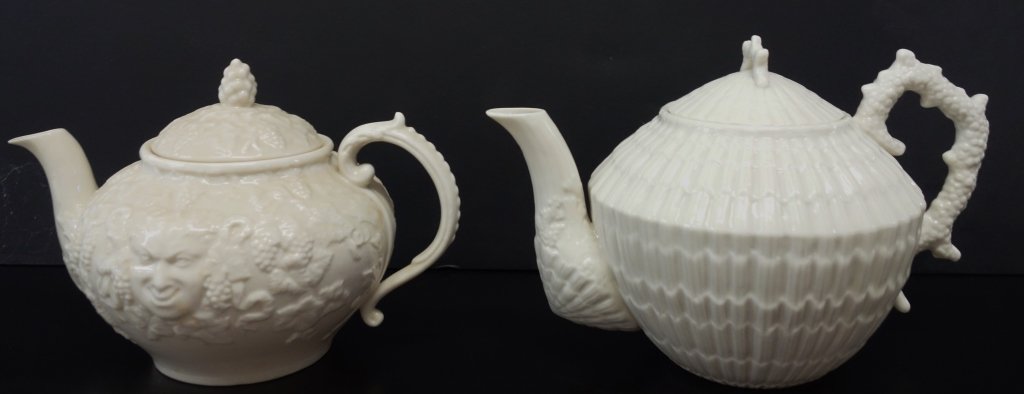 2 Belleek porcelain teapots (1 of 6)