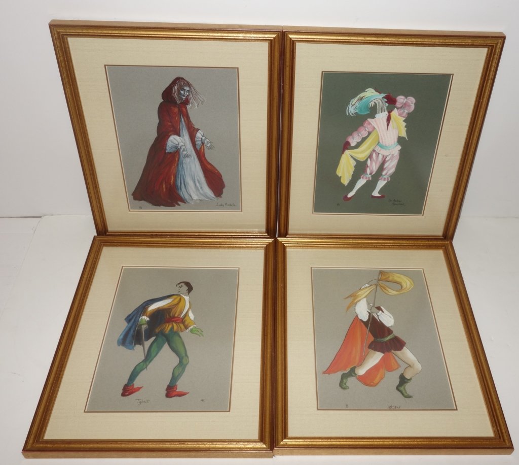 4 Gouache paintings (1 of 5)