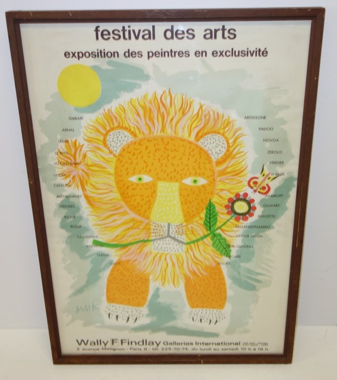 Festival Des Arts exhibition poster by Maik (1 of 1)