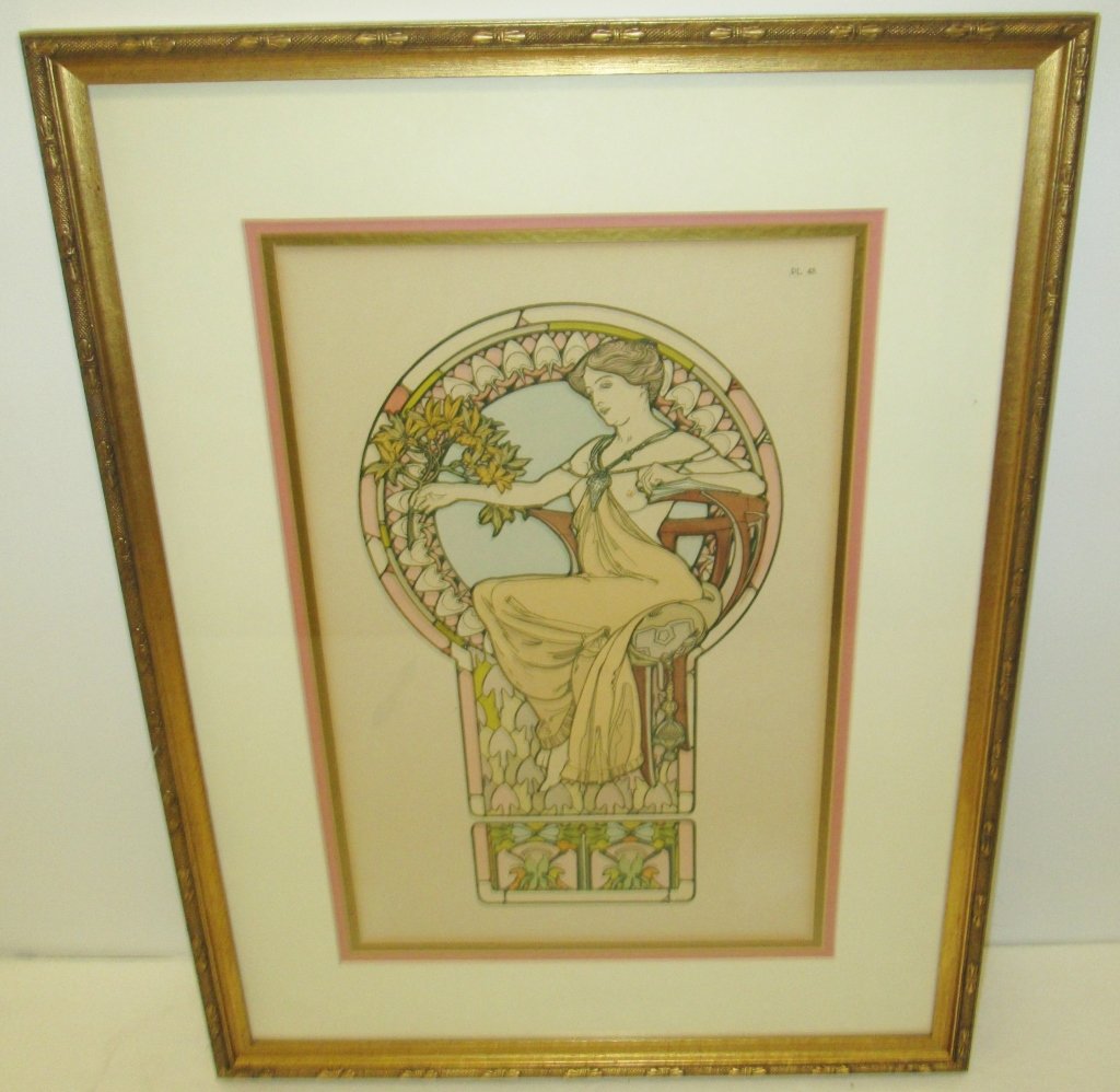Art Nouveau Mucha style print (1 of 1)