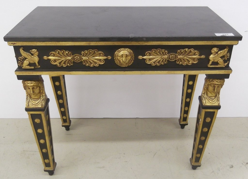 Marble top ornate table (1 of 9)
