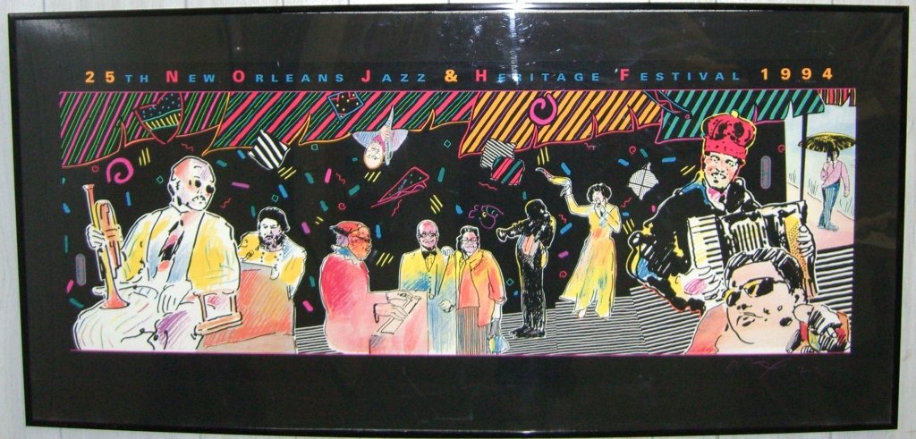 1994 Peter Max New Orleans Jazz & Heritage poster (1 of 6)