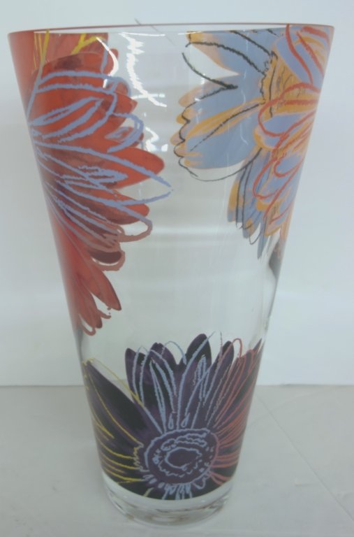 Rosenthal Andy Warhol flower crystal vase (1 of 3)