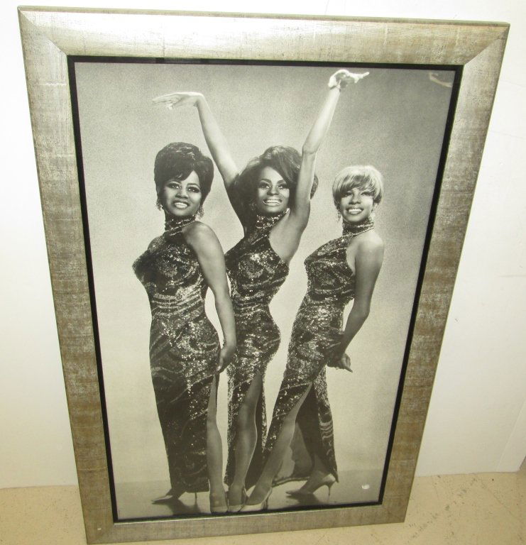 The Supremes poster framed: The Supremes poster framed. Framed measures 36 x 55 1/2