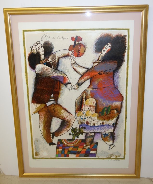 Theo Tobiasse lithograph (1 of 1)