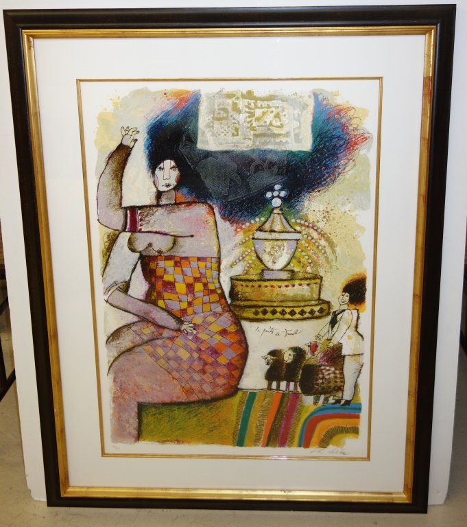 Theo Tobiasse lithograph (1 of 1)