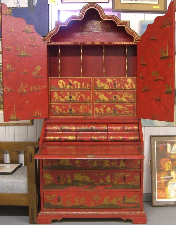 Large ornate Oriental cabinet by Baker Furniture (1 of 8)