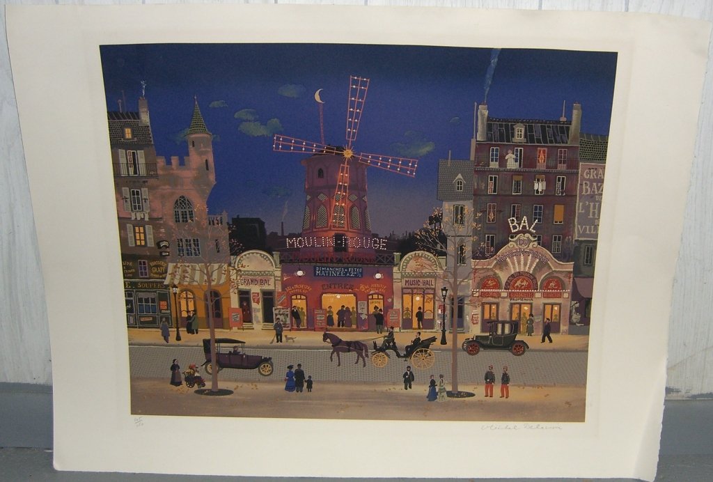 lithograph signed Michael Delacroix (1 of 3)