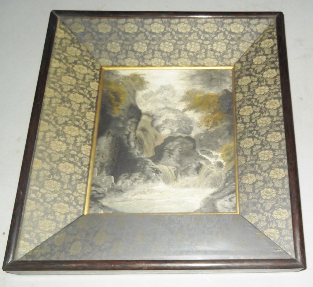 Japanese Meiji period embroidery framed needlework (1 of 4)