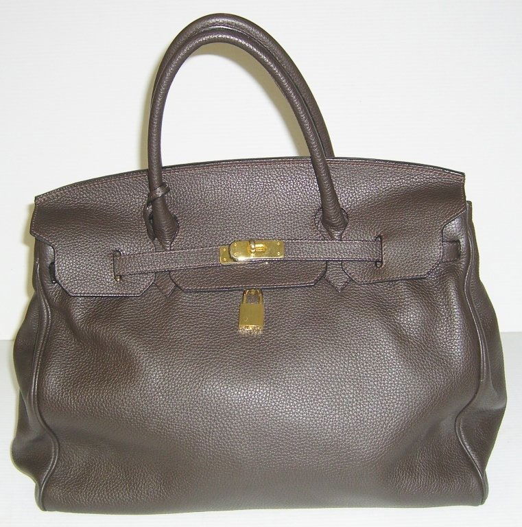 Brown leather handbag/purse (1 of 3)