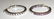 10k white gold pink sapphire hoop earrings - 4