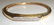14k gold ribbed hinged diamond bracelet