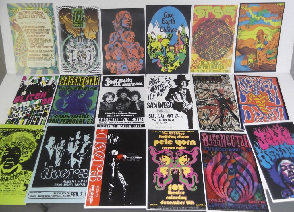 30 pieces music show advertising posters (1 of 4)