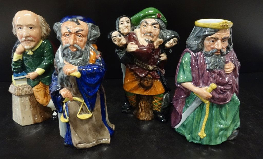 4  Staffordshire ceramic mugs (1 of 6)