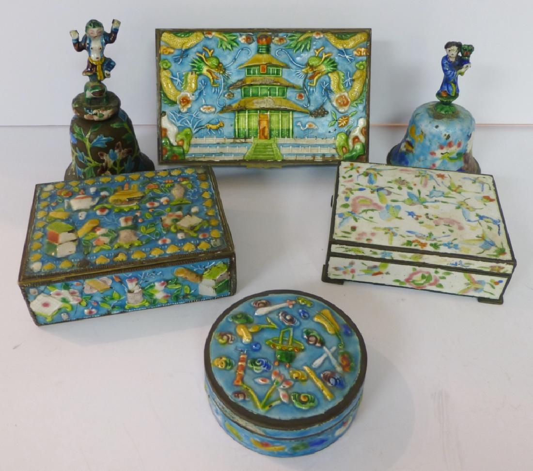 6 cloisonne items (1 of 9)