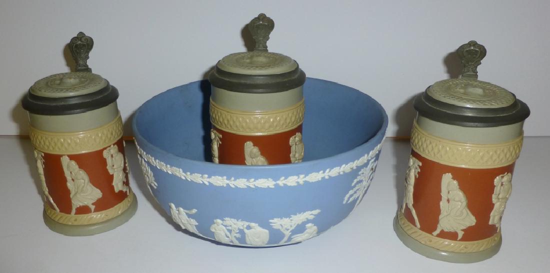 Wedgwood bowl & Villeroy steins (1 of 7)