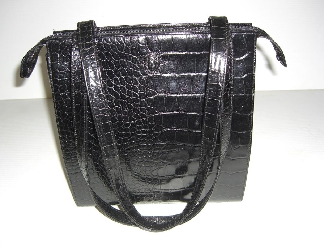 Giani Vercace black leather handbag/purse (1 of 4)