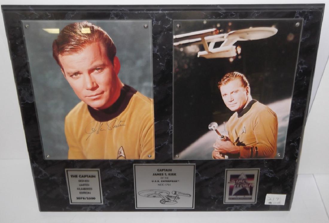 William shatner Cpt. Kirk signed photo (1 of 5)