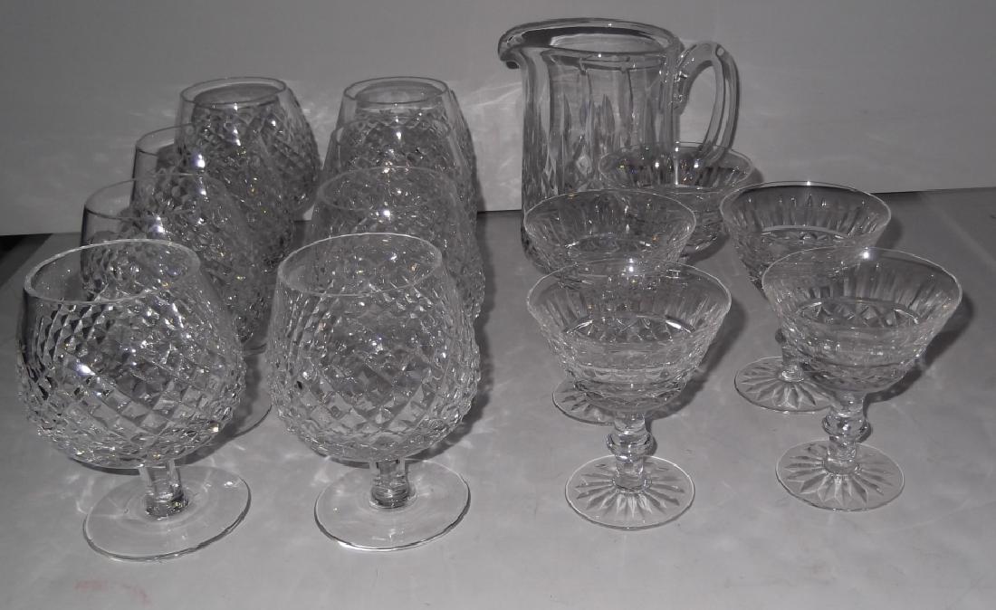 14 crystal Waterford glasses & pitcher (1 of 5)