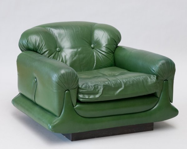 1970s Chair in the Style of Sergio Rodriguez.: 1970s Chair in the Style of Sergio Rodriguez. Unmarked. 25" H.
