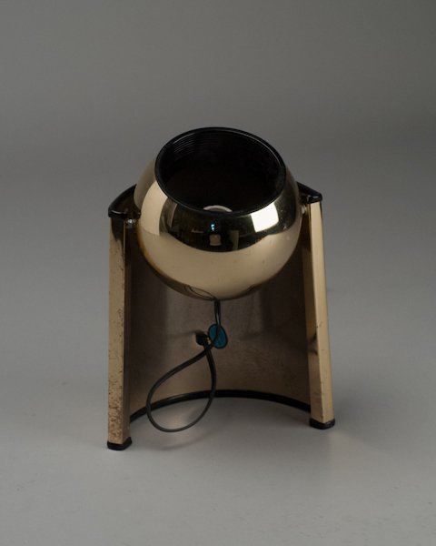 Robert Sonneman-style Light,: Robert Sonneman-style Light, unmarked. Scratching to finish. 12" H.