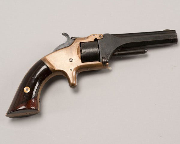 Smith & Wesson Model No. 1, Second Issue Revolver.: Smith & Wesson Model No. 1, Second Issue Revolver. .22 Cal Short, 3-3/16" Octagonal Barrel. Serial #41070. Re-Blued.