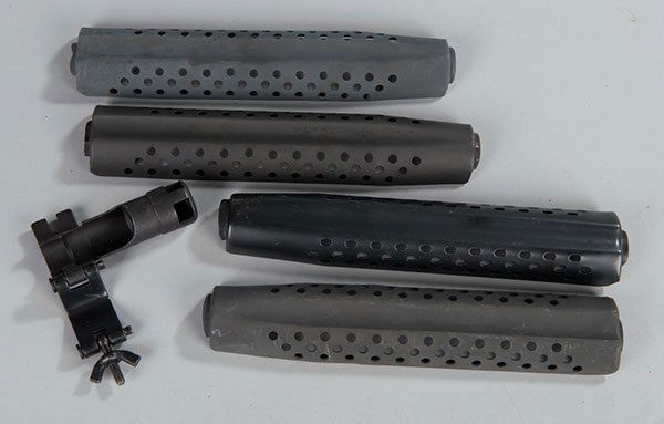 Lot of miscellaneous gun parts, five (5) items.: Lot of miscellaneous gun parts, five (5) items.