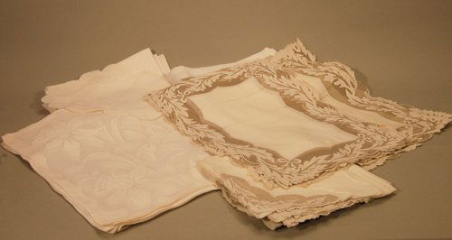 Linens Including Belgian Placemats, etc.: Linens Including Belgian Placemats, etc. Approx. 50 Pieces