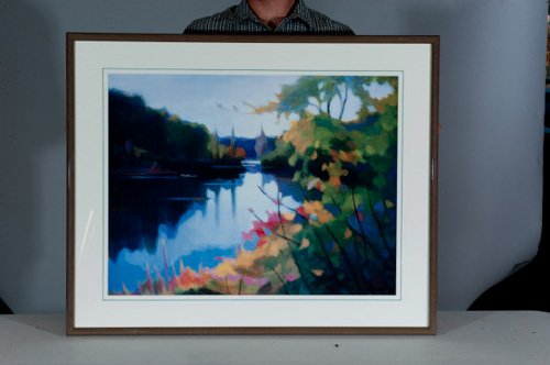 Asoma , Untitled Fall Landscape, Overall: 28 1/2": Asoma Untitled Fall Landscape Watercolor on Paper Overall: 28 1/2"" x 35"" Sight: 21"" x 27""