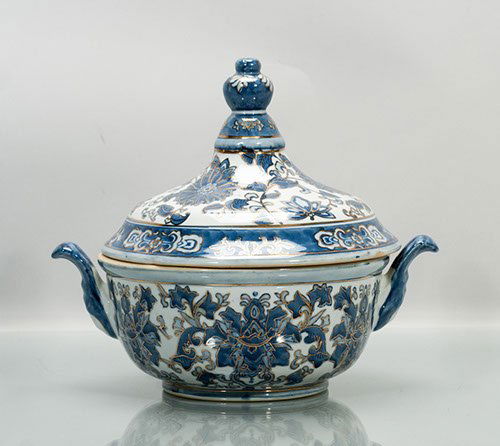 Asian-style Lidded Rice Bowl: Asian-style Lidded Rice Bowl 9 1/2"" H x 8 1/4"" D