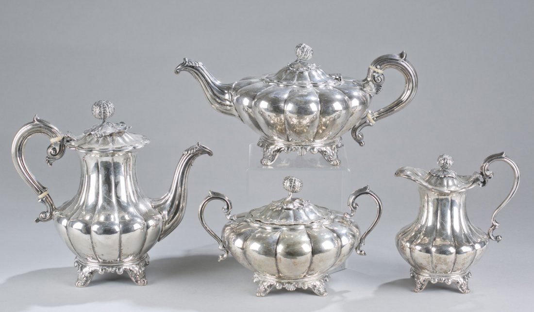 1812 Hamilton & Co. Indian Colonial Partial Sterling Si: 1812 Hamilton & Co. Indian Colonial Partial Sterling Silver Tea and Coffee Service Hamilton & Co. is a British silversmith operating in Calcutta, India during the early 19th century. The set includes