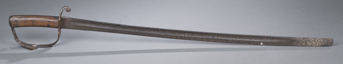 Antique Sabre or Cutlass: Antique Sabre or Cutlass Significant oxidation throughout, with tip and guard broken. 35"" L