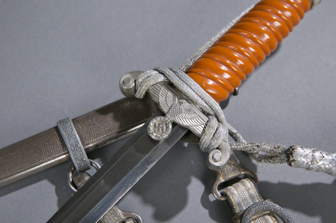 WWII German Officer's Dagger, Hanger & Knot Excellent c - 4