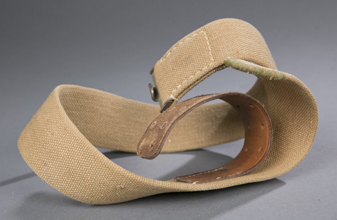 WWII German Afrika Korps Canvas Belt (no buckle) - 2