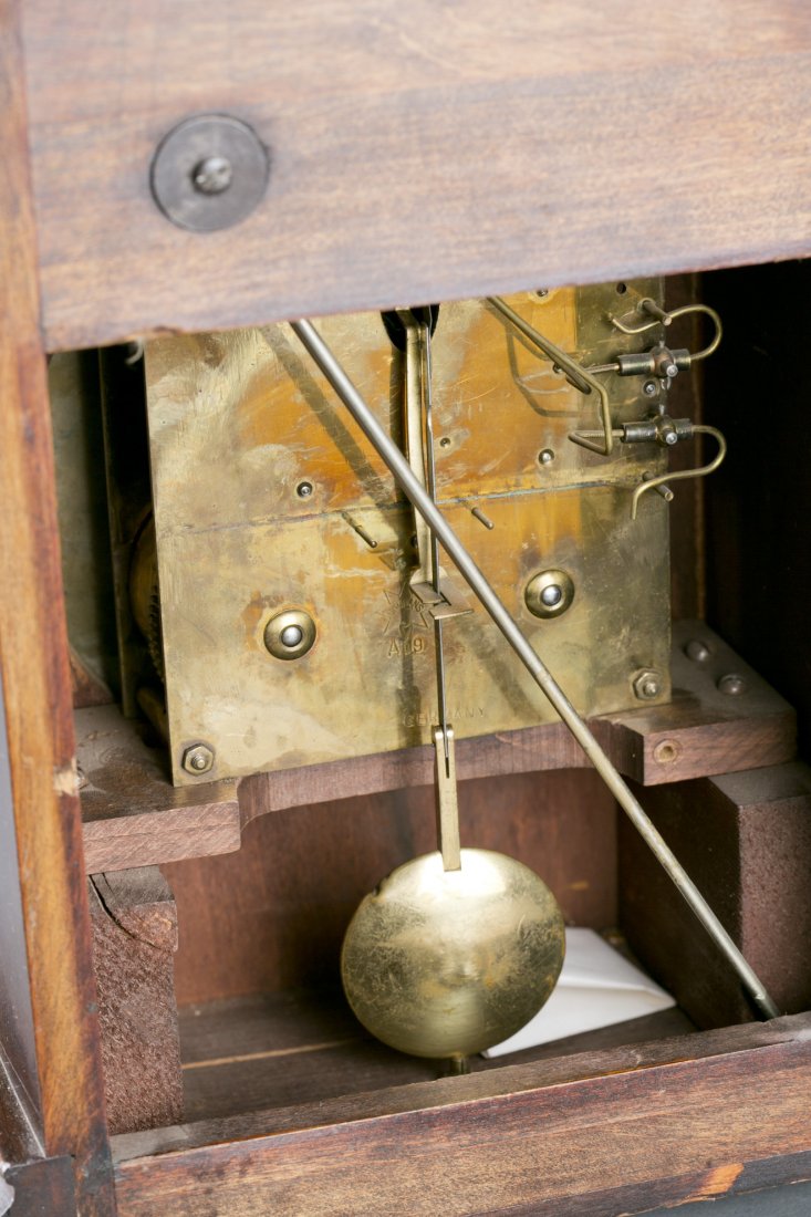 Mahogany Mantel Clock - 4