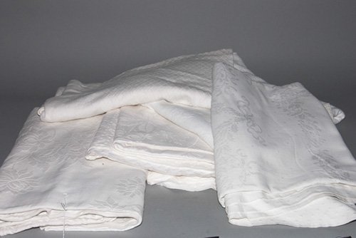 Five Counterpane White Bedspreads