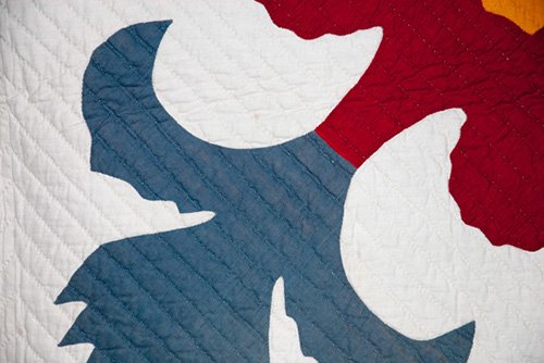 American Appliqued Quilt, Mid-Late 1800s - 4