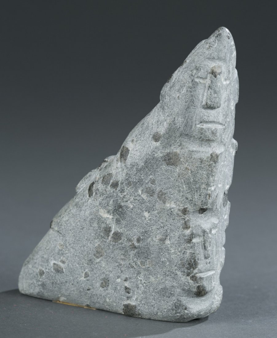Inuit Sculpture with Faces: Inuit Sculpture with Faces 4 1/2"" H x 3"" W x 1"" D