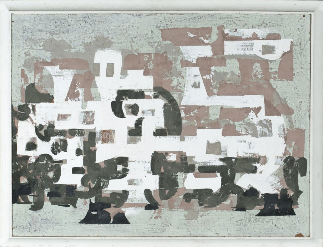 John Ward Lockwood, American, 1894-1963, Untitled,: John Ward Lockwood American, 1894-1963 Untitled Acrylic on board 18"" H x 24"" W, frame: 20 1/4"" H x 26"" W