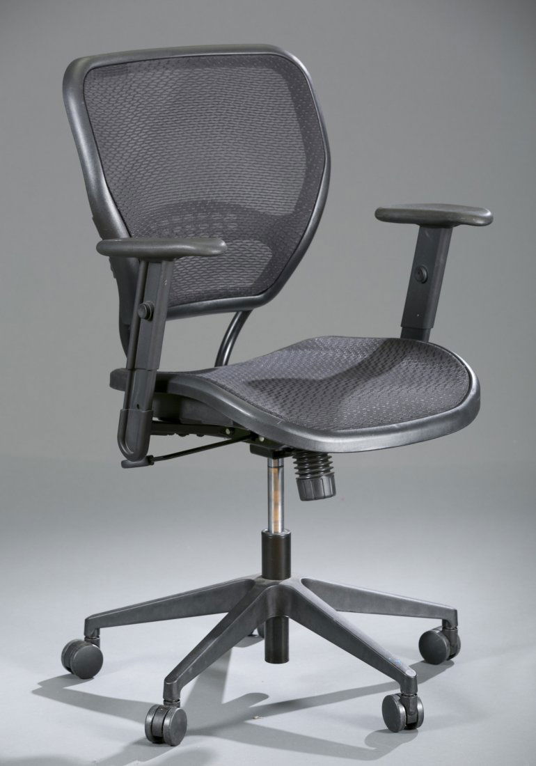 Black Webbed Office Chair